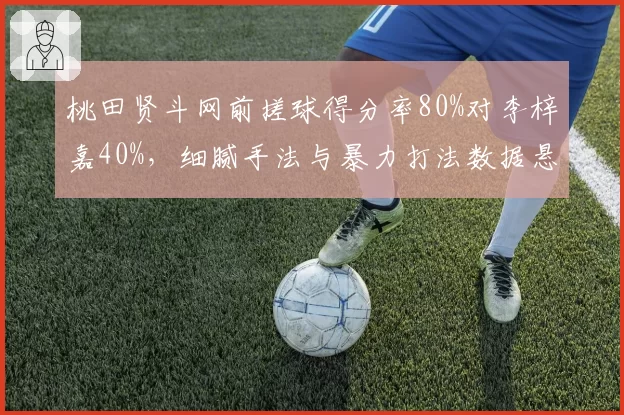 桃田贤斗网前搓球得分率80%对李梓嘉40%，细腻手法与暴力打法数据悬殊